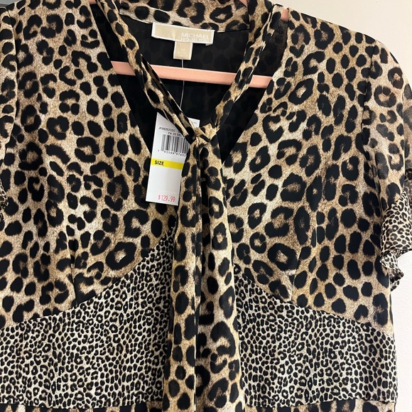 Michael Kors multi-pattern leopard print dress - Picture 4 of 6